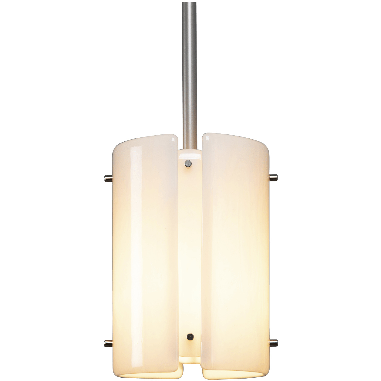 Textured Glass 1 Light 5.7 inch Flat Bronze Pendant Ceiling Light in Smoke Granite, Rod